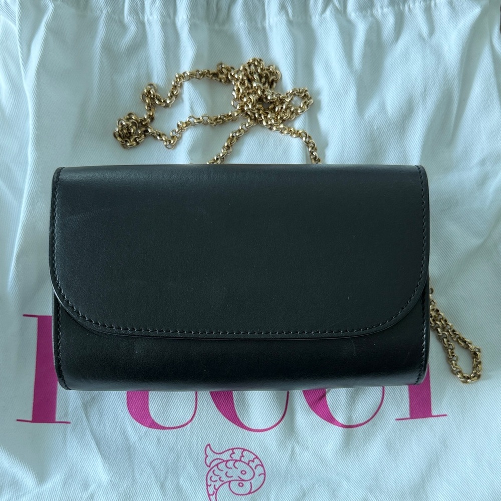 PUCCI leather belt/crossbody bag